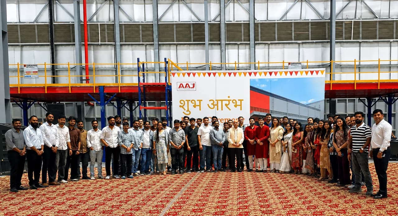 AAJ SCM team at warehouse inauguration ceremony