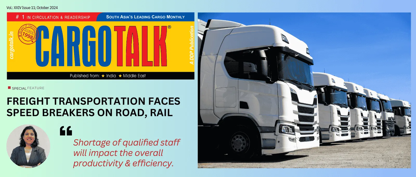 CargoTalk Magazine – Transforming India’s Logistics: Overcoming Challenges.