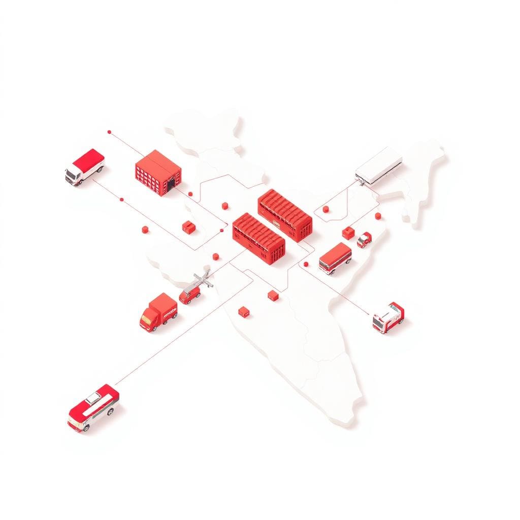 Integrated supply chain network across India