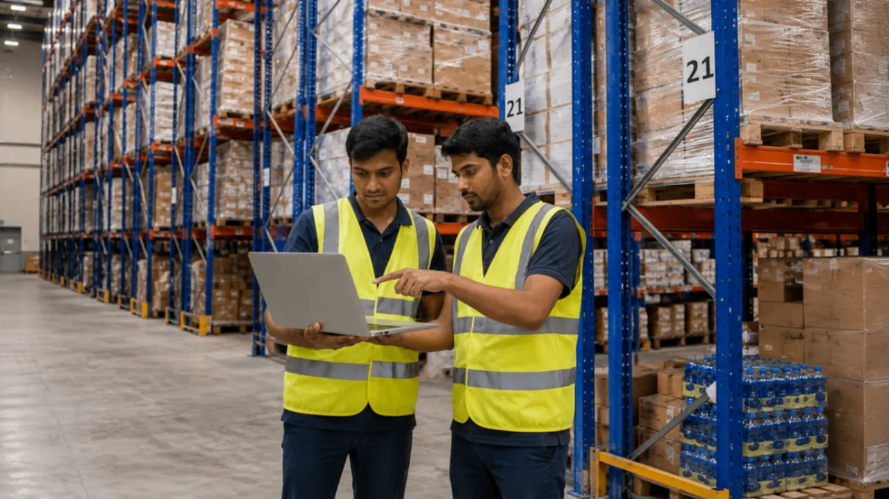 AAJ SCM Indore warehouse operations