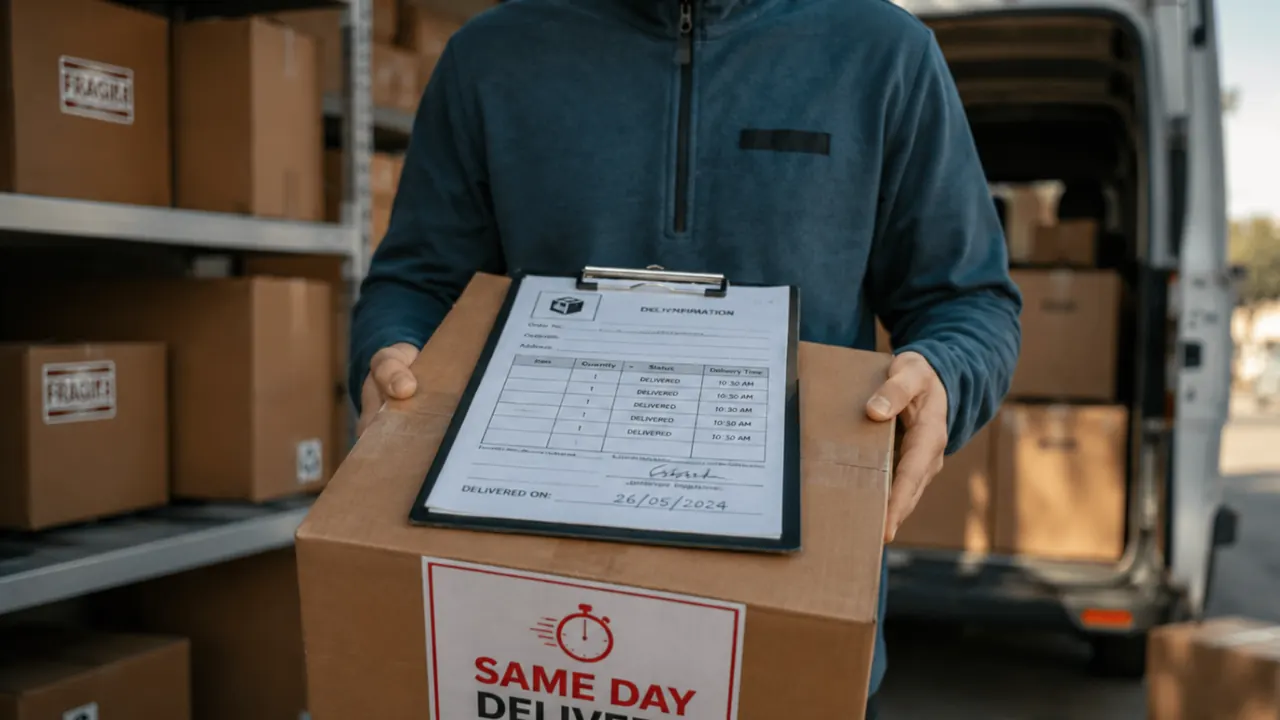AAJ SCM same-day and next-day delivery operations