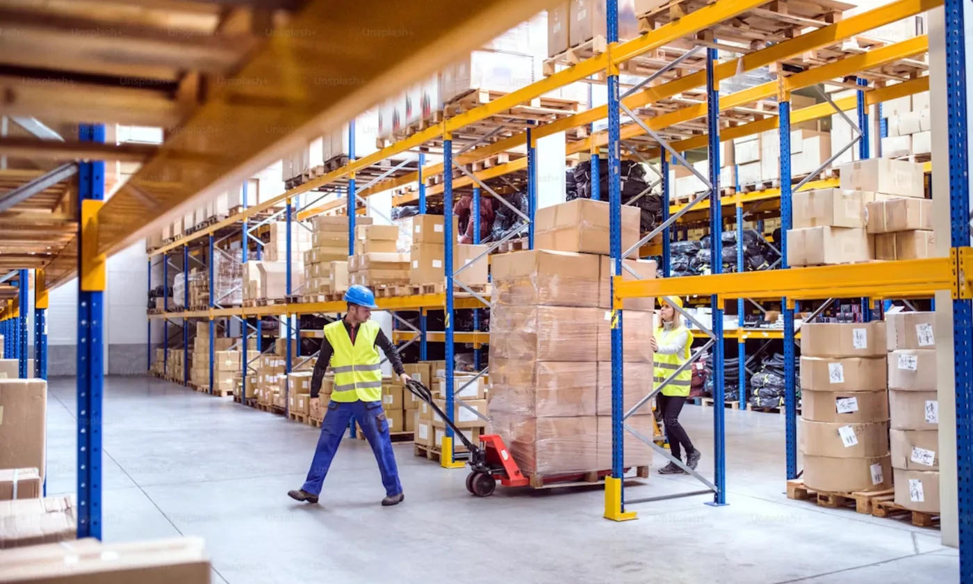 Warehouse staff receiving and inspecting incoming shipments on the dock